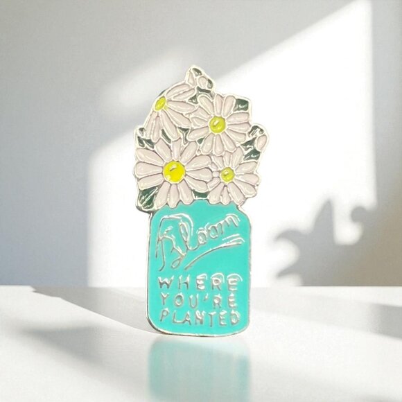 Accessories | 518 Bloom Flower Enamel Pins | Poshmark